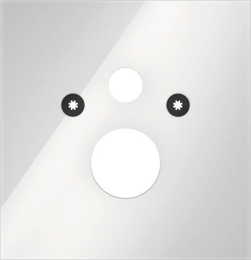 TECElux klaaspaneel WC-potile valge klaas