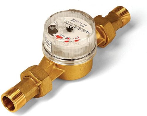 Veemõõtja 3/4" 2,5m3/h 130mm 30°C Gioanola+liitmikud