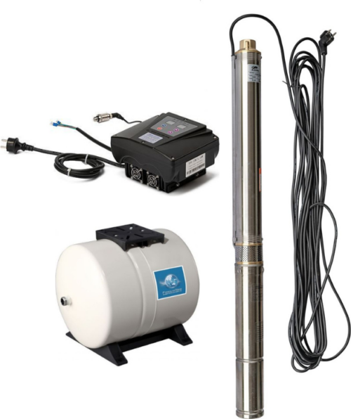 Puurkaevupump Delfin SUB 1-70 püsirõhukomplektiga 24H paak