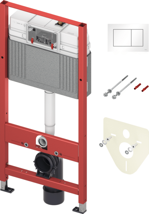 TECEbase WC kmpl Base-paagiga, TECEnow valge nupp