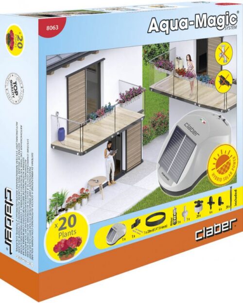 Claber tilkkastmiskomplekt päikesepatareil töötava pumbaga Aqua-Magic