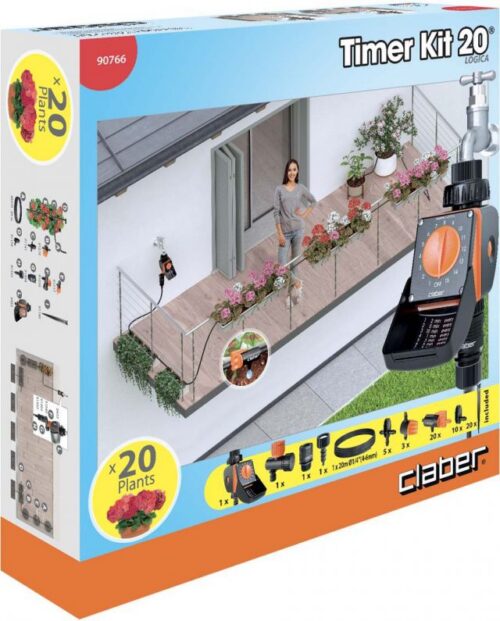 Claber tilkkastmiskomplekt taimeriga Logica